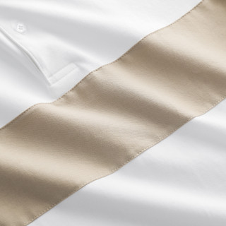 Áo Polo Beige Block Raglan 