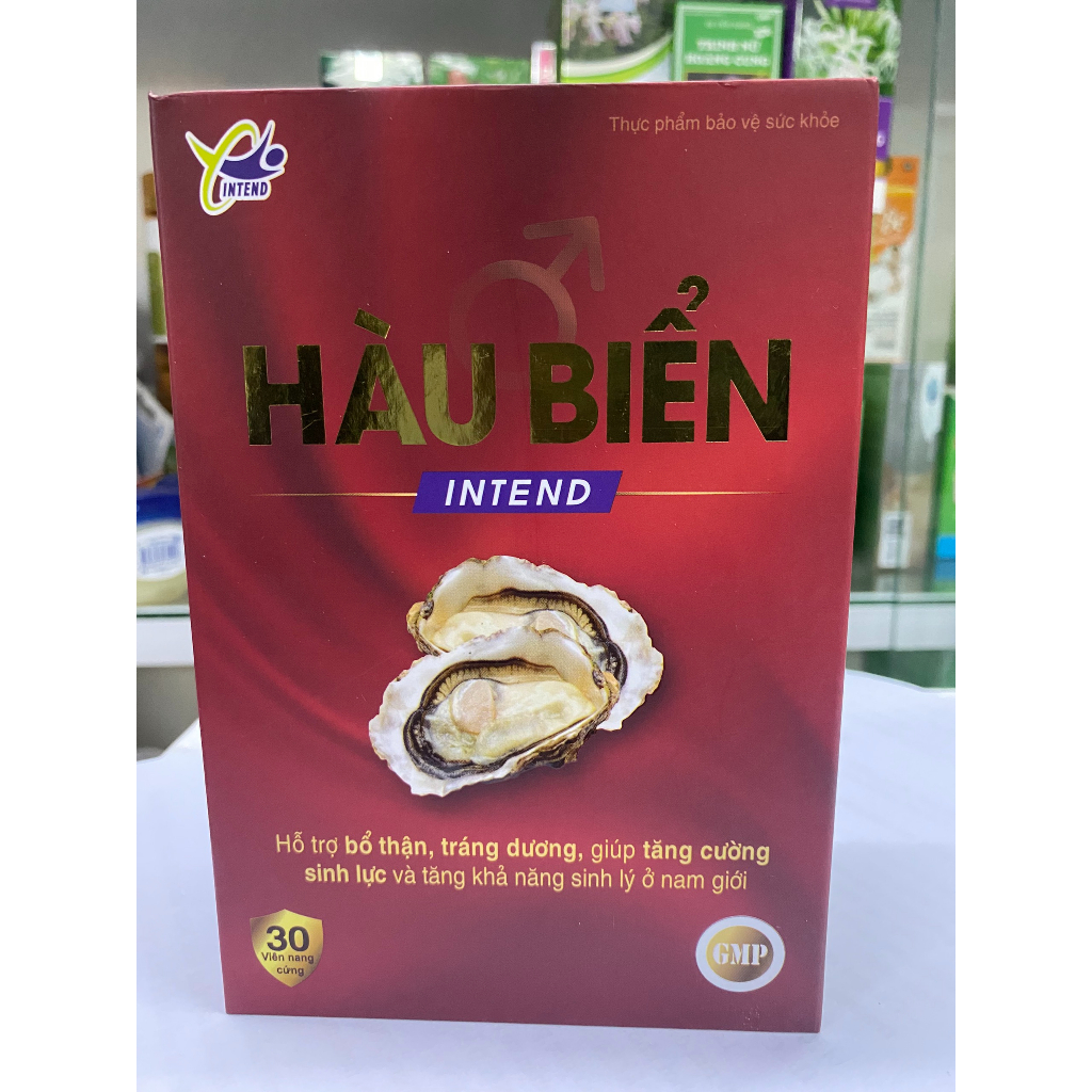 Viên Uống Tinh Chất Hàu Biển Intend Hỗ Trợ Tăng Cường Sinh Lý Nam Hộp 30 Viên
