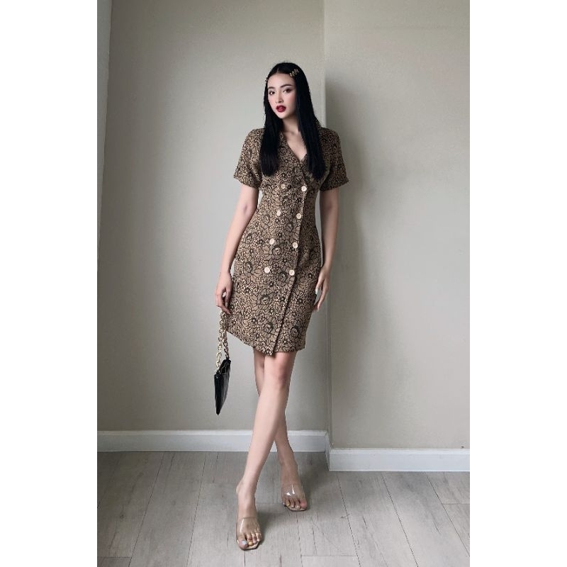 ĐẦM CICI DRESS công sở ( hoa văn )