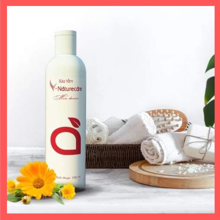 Sữa tắm nam V-naturecare men shower hương nước hoa tự nhiêu 100% organic chai nhỏ 190ml