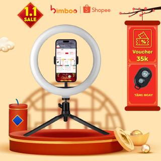 [Mã BMLT30 giảm đến 30K đơn 299K] Đèn Livestream BimBoo Để Bàn 26cm