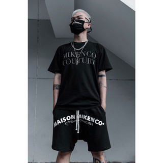Quần short Mikenco unisex Polyester co dãn, thoáng mát 3 màu