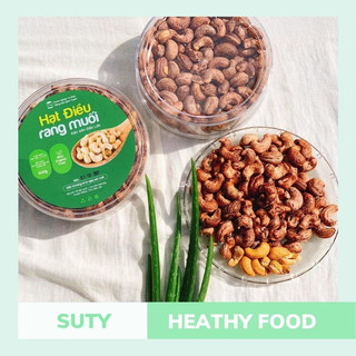 Combo 2 hộp hạt điều vỏ lụa rang muối hạt a 100% rang củi thủ công giữ nguyên vị thơm ngon giòn rụm-sutyfood