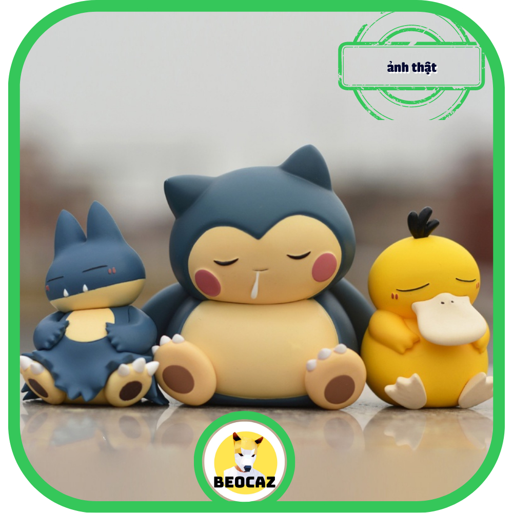 Mô hình Pikachu Corgi Pokemon Kabigon dễ thương quà tặng trưng bày bền màu an toàn Đồ chơi Beocaz có sẵn Full Box