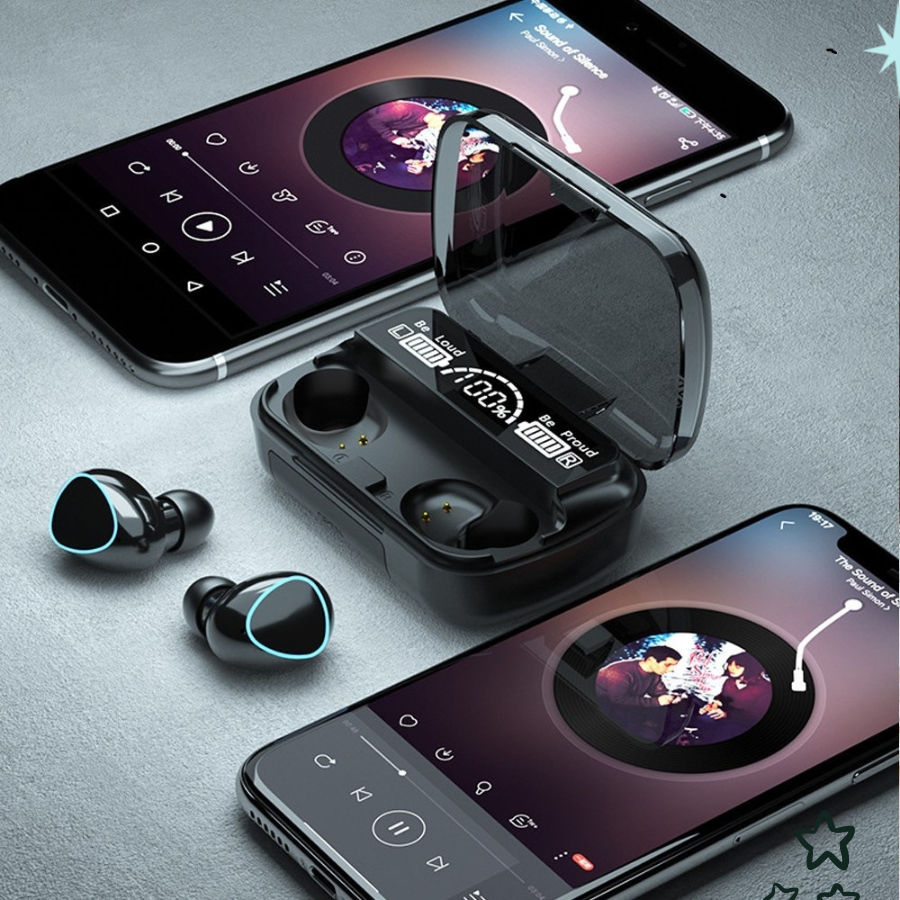 Tai Nghe Bluetooth M10 Pro Không Dây Phiên Bản Nâng Cấp Pin Trâu, Có Chạm Cảm Ứng - M.10 yotus_shop