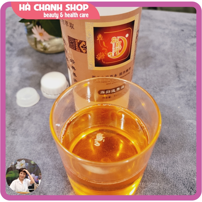 Dầu Đương Quy Thảo Dược Nóng Đặc Massage Body Chai 1000ml Tinh Dầu Đương Quy Mát Xa Yuxitang Đậm Đặc Nóng Sâu Trơn Mượt
