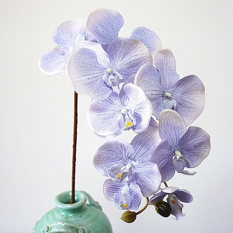 Hoa Lan- Lan Hồ Điệp Giả 9 Bông-Lan Hồ Điệp Cao Su Cao Cấp Dùng Để Trang Trí Nội Thất, Decor Shop, Quán Cafe
