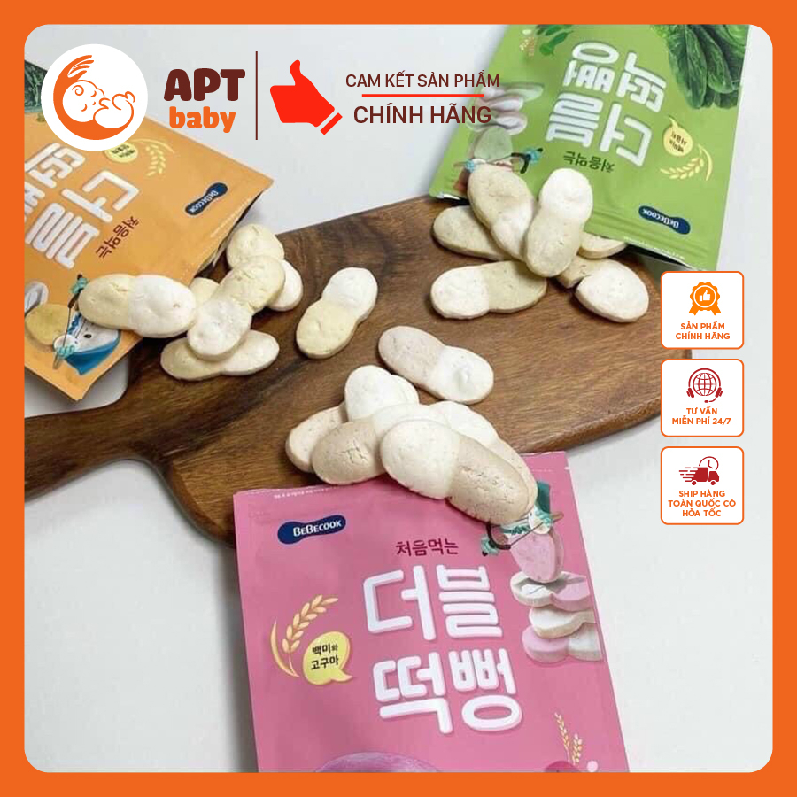 Bánh gạo hữu cơ BEBECOOK Hàn Quốc cho trẻ từ 6 tháng