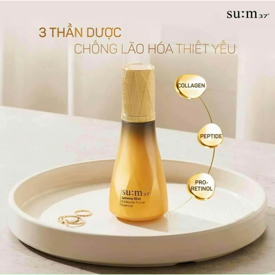 Gói tinh chất vàng siêu vi Sum37 phục hồi cho da nhạy cảm,tổn thương trẻ hóa làn da su:m37 Summa 8-Miracle Power Essence