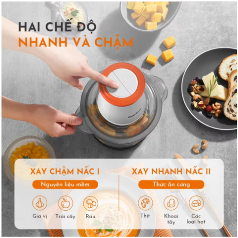 Máy xay thịt thực phẩm đa năng GAABOR GJ-M30A 2L (Nhựa - Tô Nhựa) - 300W - Hàng chính hãng