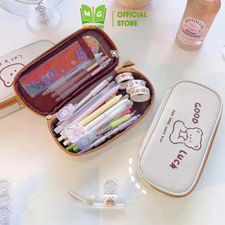 Túi đựng bút vải canvas magic bóp viết hộp bút vải cute cỡ lớn chống nước, có khóa kéo đẹp dễ thương tb3