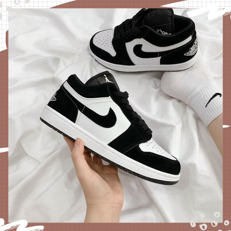 Giày Jordan Cổ Thấp Nam Nữ, Giày JD1 Panda Cổ Thấp Thời Trang Full Box Bill Hàng Đẹp