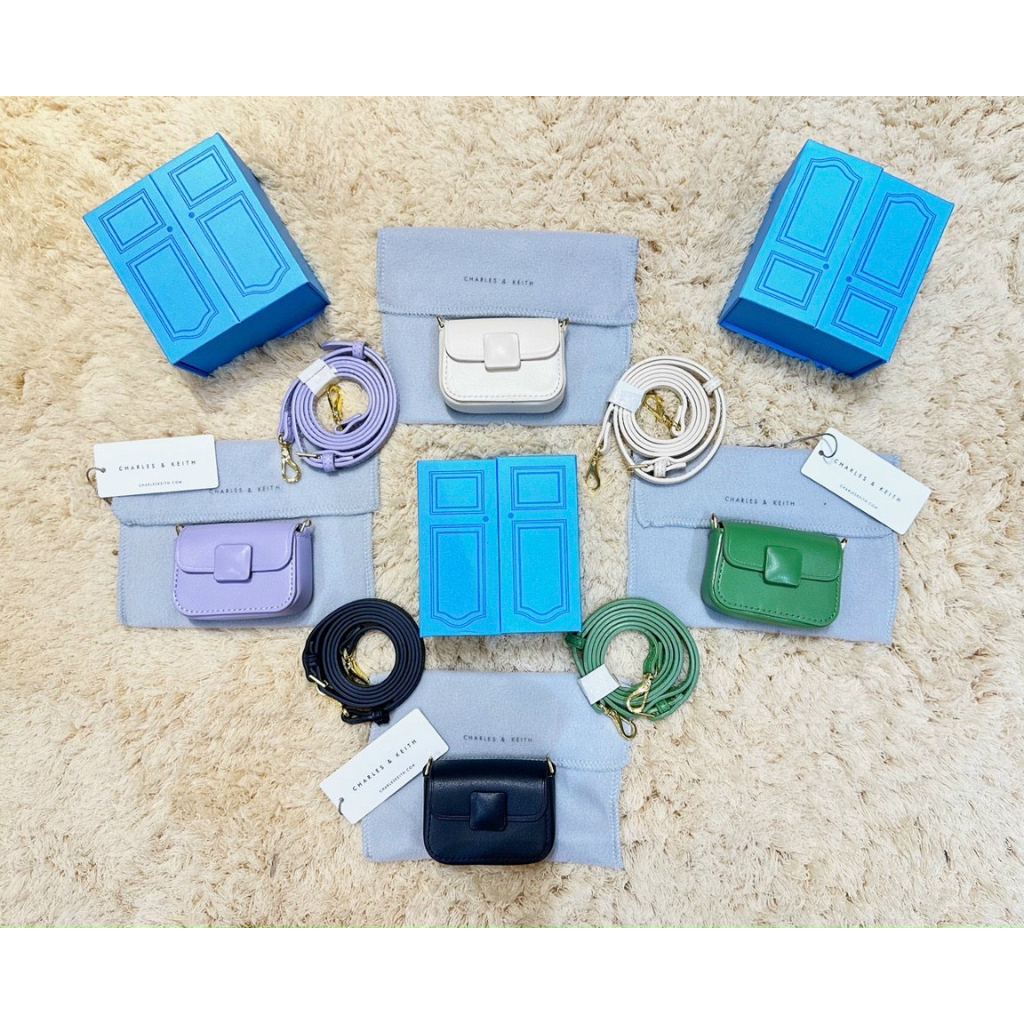 Túi cê ka mini khóa vuông có hộp làm quà tặng .mini khóa vuồng