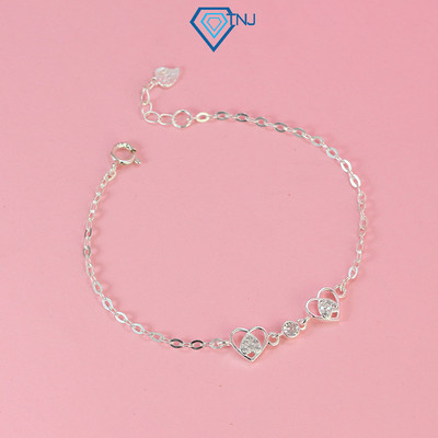 Vòng tay bạc 925 nữ đẹp hình trái tim LTN0311 - Trang Sức TNJ