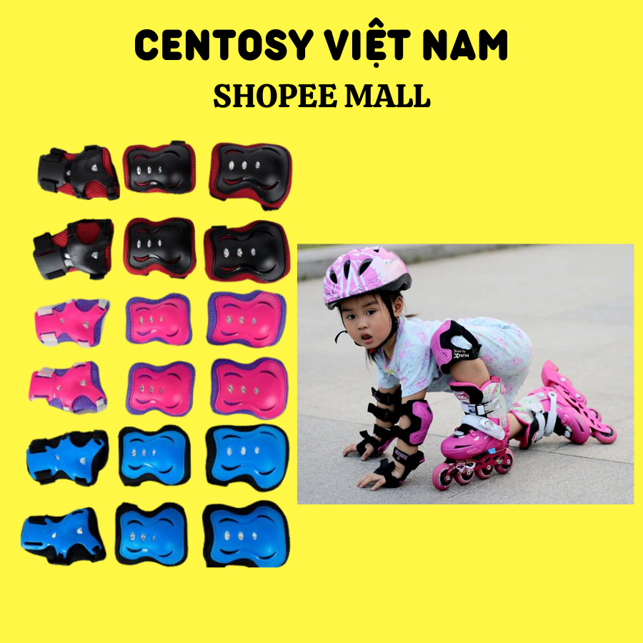 Phụ kiện bảo hô tay chân trẻ em Centosy BB khi chơi giày trượt patin, ván trượt, xe đạp giá rẻ