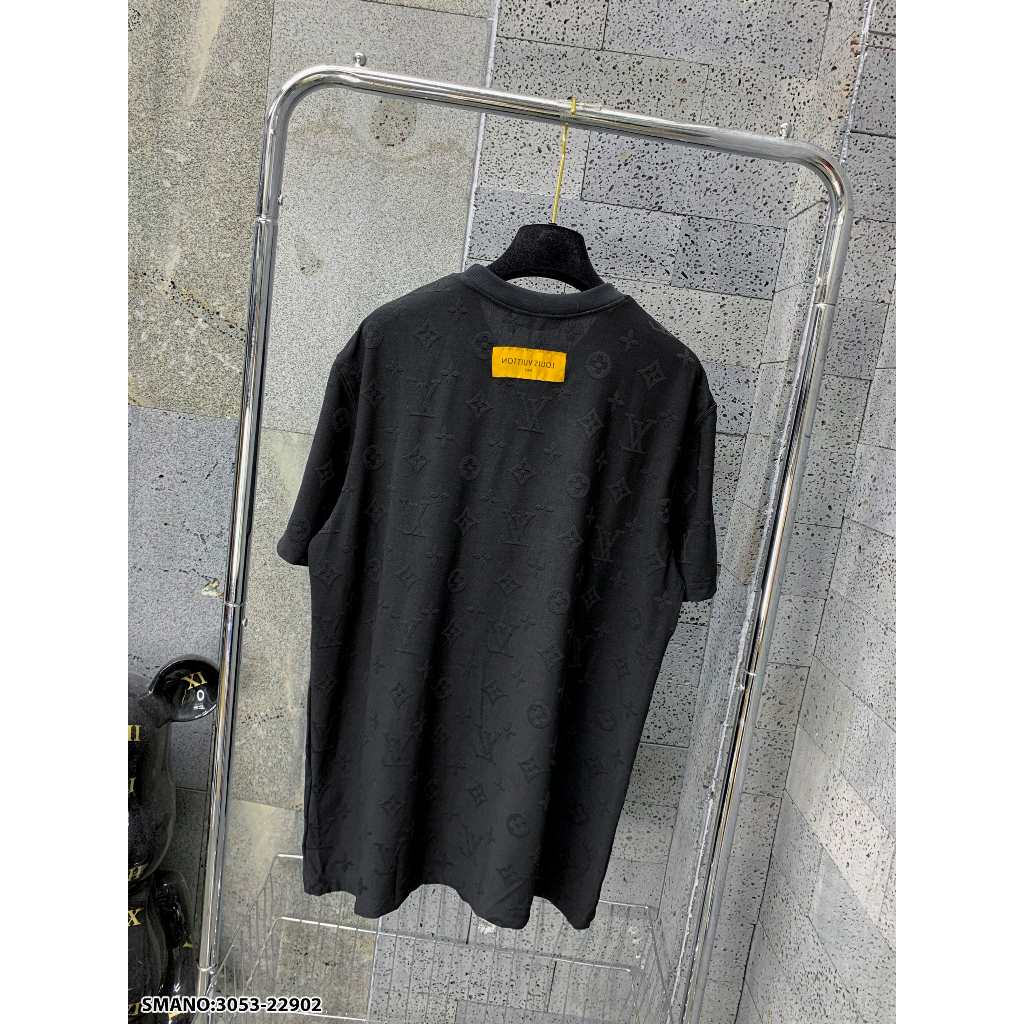 Áo Thun Nam Nữ Tay Lỡ Áo Phông Form Rộng Cổ Tròn LV dập nổi.Gentlemen's Fashion