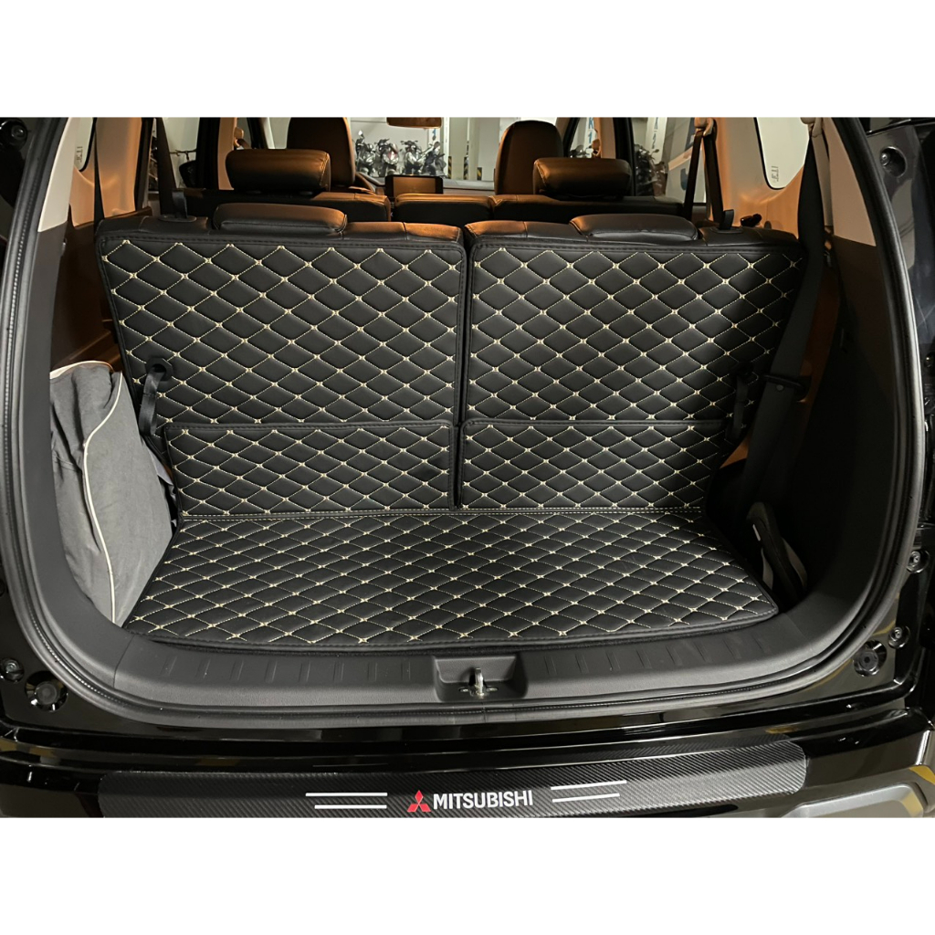 Thảm Da 6D Cốp Sau và Lưng Ghế Dành Cho Xe 5, 7 Chỗ Ô Tô Cao Cấp AEGAUTO