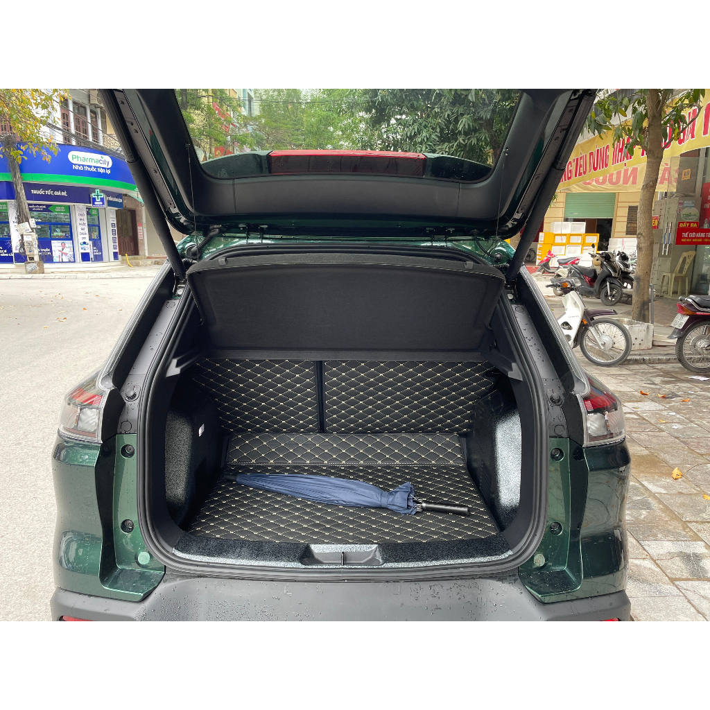 Thảm Da 6D Cốp Sau và Lưng Ghế Dành Cho Xe 5, 7 Chỗ Ô Tô Cao Cấp AEGAUTO