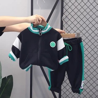 Sét áo khoác bomber quần thể thao cho bé trai. Sét bộ thể thao dài tay bé trai