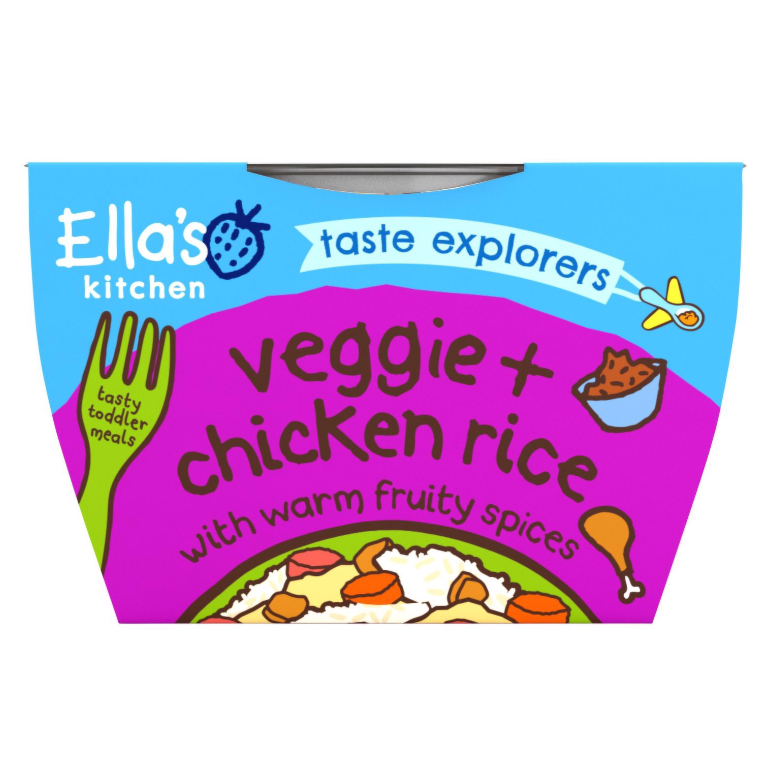 Cháo, Mỳ Nui thịt hầm rau củ hữu cơ ăn dặm Ella's Kitchen cho bé từ 12 tháng 200g - Bữa ăn chính dinh dưỡng
