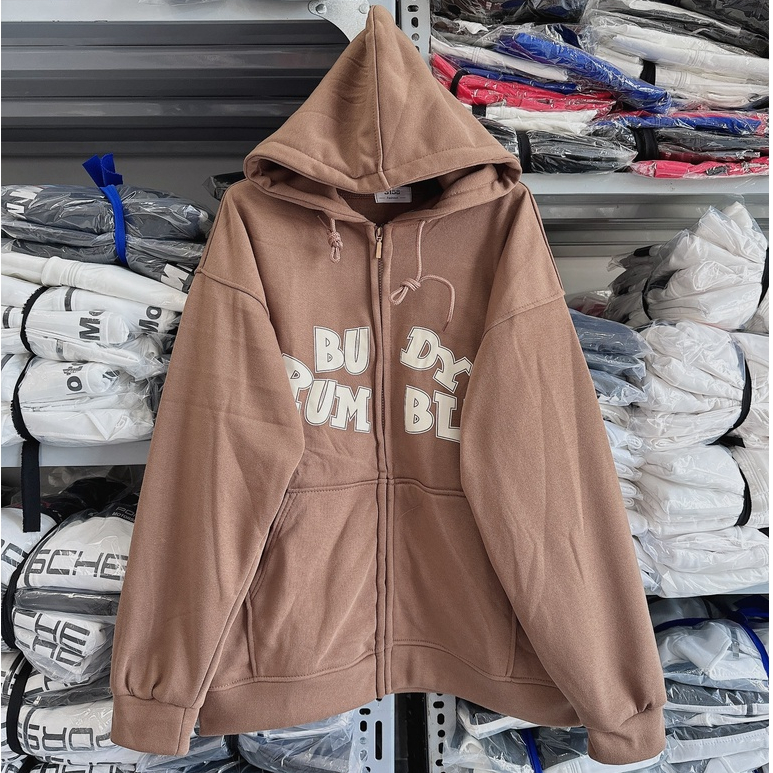 Áo khoác nỉ hoodie chữ BURUM Unisex, chất dày dặn có mũ, nhiều màu form rộng phù hợp cho cả nam và nữ | BigBuy360 - bigbuy360.vn