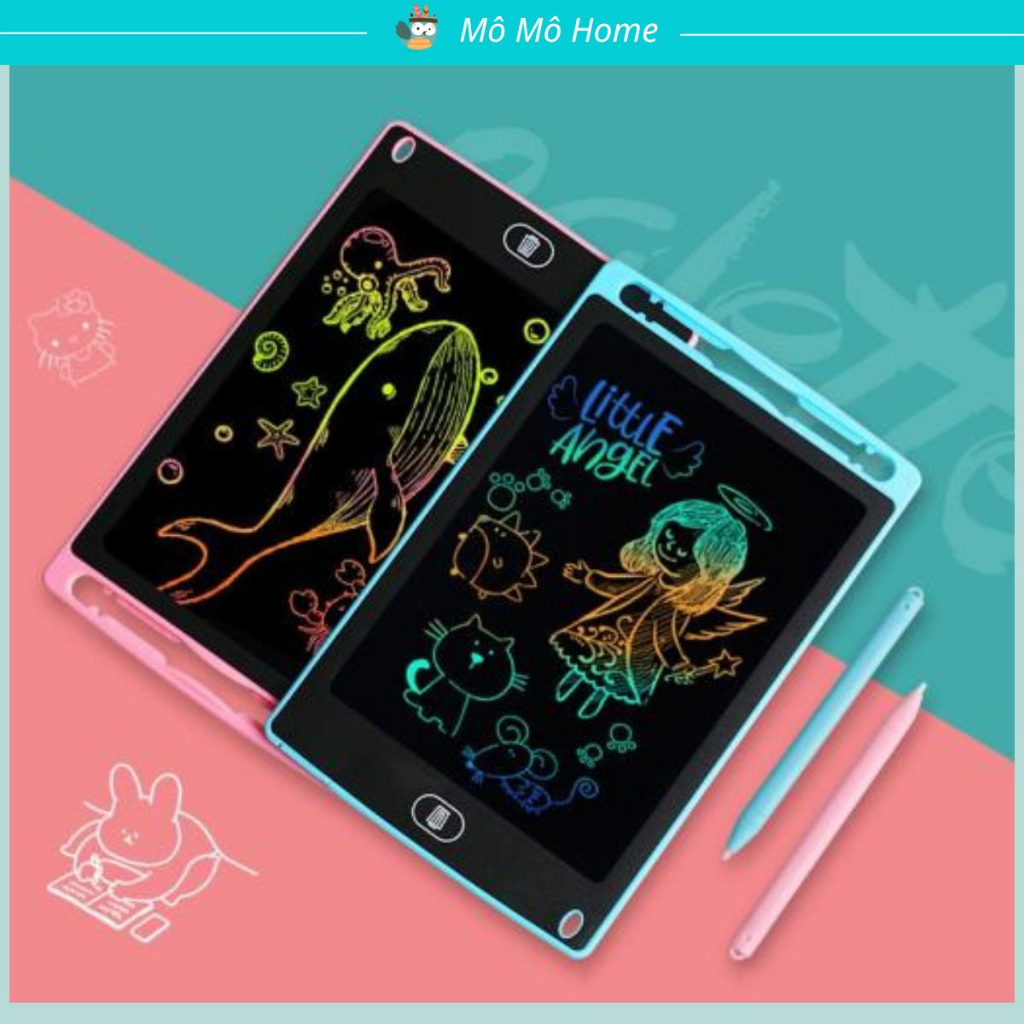 Bảng vẽ tự xóa điện tử LCD nâng cấp màn hình đa sắc đồ họa đẹp kèm bút - Mô Mô Home