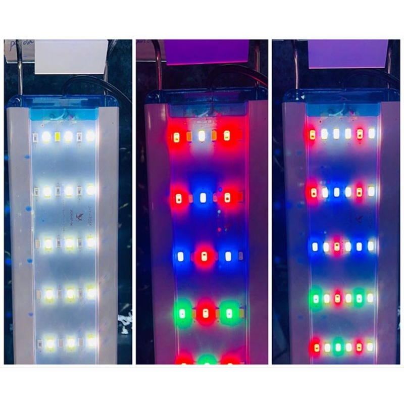 Đèn Led máng 6 dãy siêu sáng, 3 chế độ màu, ánh sáng 10.000K cho hồ thủy sinh.