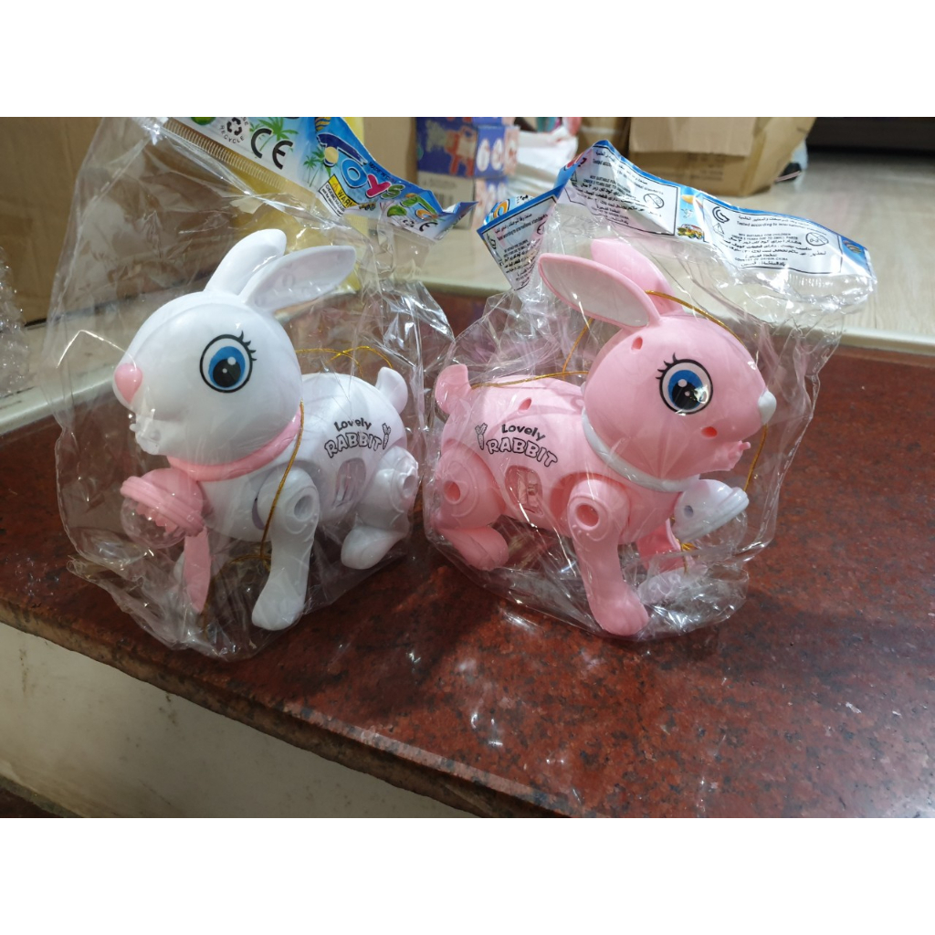 Đồ chơi thỏ pin thỏ nhảy vui nhộn có nhạc và đèn đáng yêu cho bé