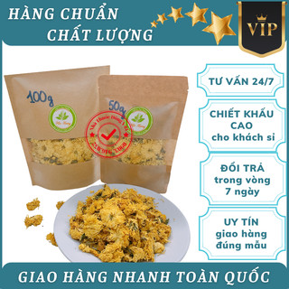Trà hoa cúc vàng – hoa cúc sấy khô nguyên bông tự nhiên mộc hương