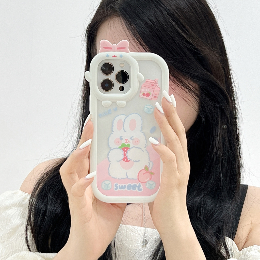 Ốp lưng iphone nơ camera hình vuông heo not fat 6/6splus/7/7plus/8/8plus/x/xs/11/12/13/pro/max/plus/promax-Awifi B5-17