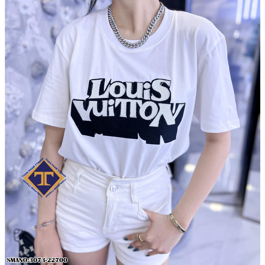 Áo phông LV unisex tay lỡ from rộng Nam Nữ, áo Thun LV cao cấp 100% Cotton CAO CẤP.Gentlemen's Fashion