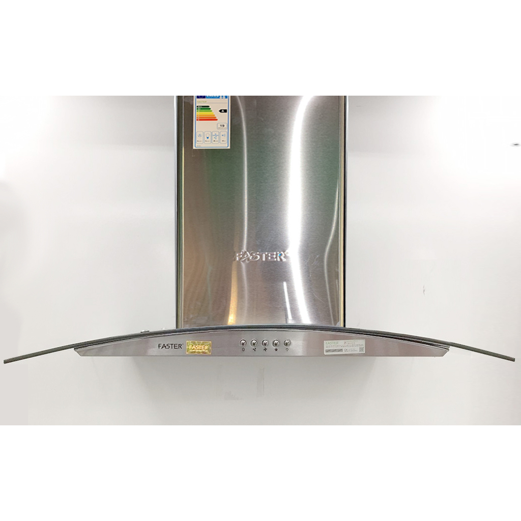 Máy hút mùi kính cong Faster FS 3388-70S Máy Khỏe, Hút êm, Bảo Hành Chính Hãng