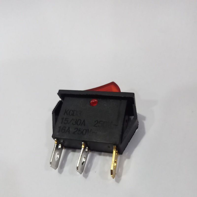 Công tắc có đèn 3 chân 16A 250V