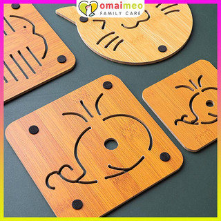 Miếng lót ly cute, miếng lót ly bằng gỗ chống nóng lót ly cafe, chén cơm ly giữ nhiệt