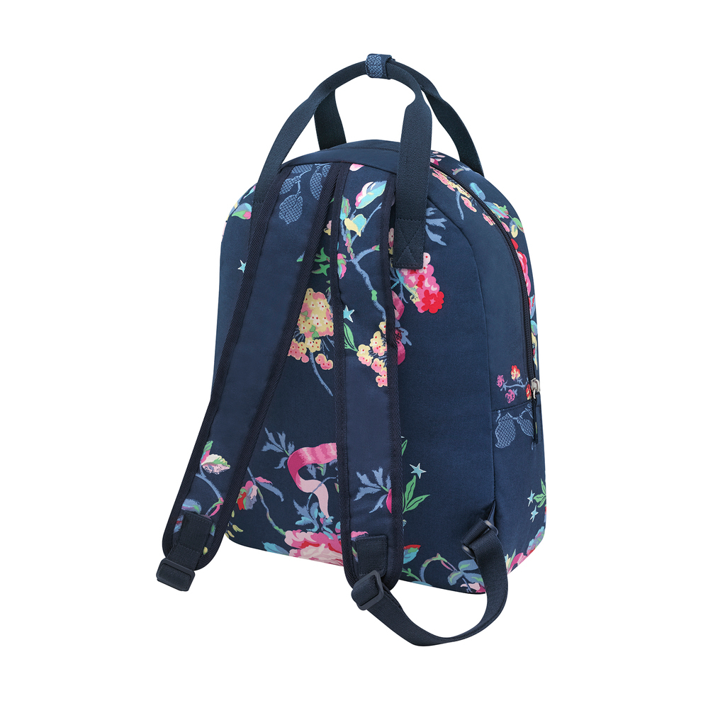 Ba LôMFS Backpack w' hanging loop New Birds and Roses-Navy-1072761