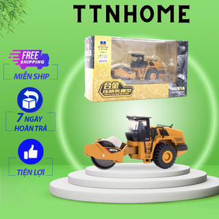 Mô hình xe lu xe lu đường đồ chơi ô tô huina tỉ lệ 1:60