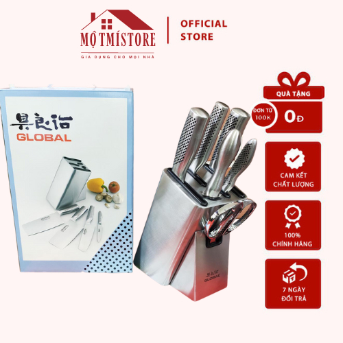 Bộ Dao 7 Món Cao Cấp Nhà Bếp Global Chính Hãng - Một Mí Store