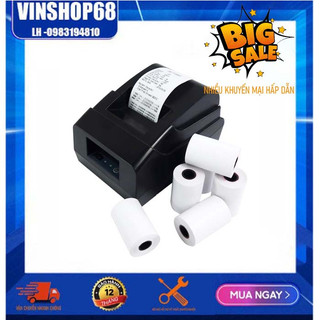 Combo 15c giấy in nhiệt giấy in hóa đơn k57 hoặc k58 In nhiệt trực tiếp