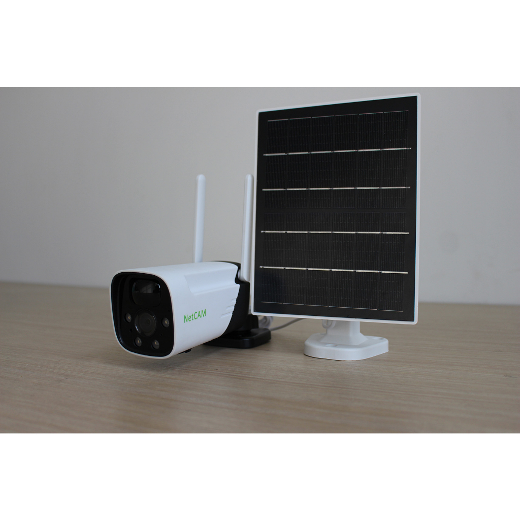 Camera WiFi Năng Lượng Mặt Trời NetCAM SL140, Góc Quan Sát 160º, Độ phân giải 3.0MP - Hãng phân phối chính thức