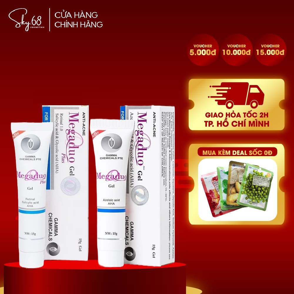 Gel Giảm Mụn, Thâm Sẹo Và Dưỡng Da Gamma Megaduo Gel 15g