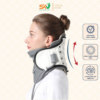 [Freeship] Đai Kéo Giãn Cột Sống Cổ, Đai Kéo Cổ, Nẹp Cố Định Cổ, Hỗ Trợ Giảm Đau Thoái Hóa Đốt Sống Cổ, Thoát Vị Đĩa Đệm
