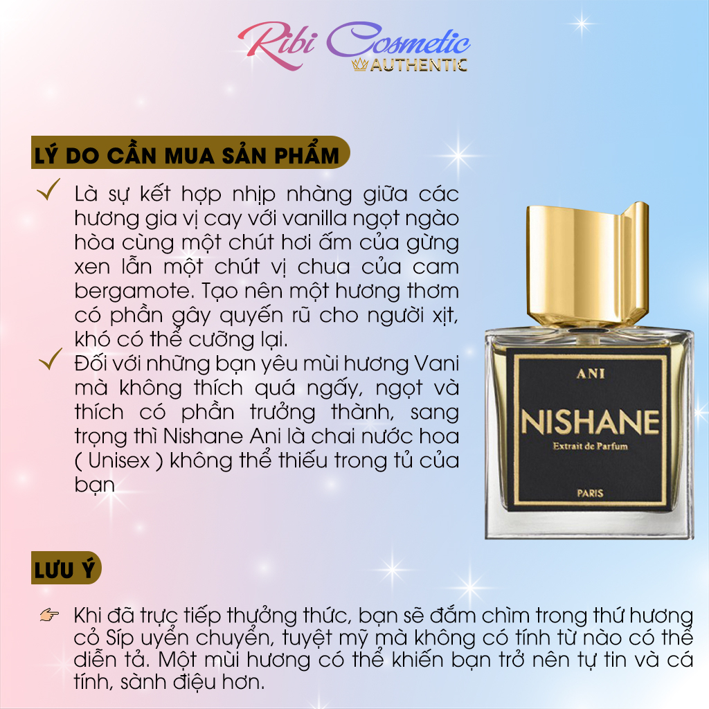 Nước Hoa Nam Nữ Unisex Nishane Wulong Cha, Nishane Hacivat, Nishane Ani Ribicosmetics