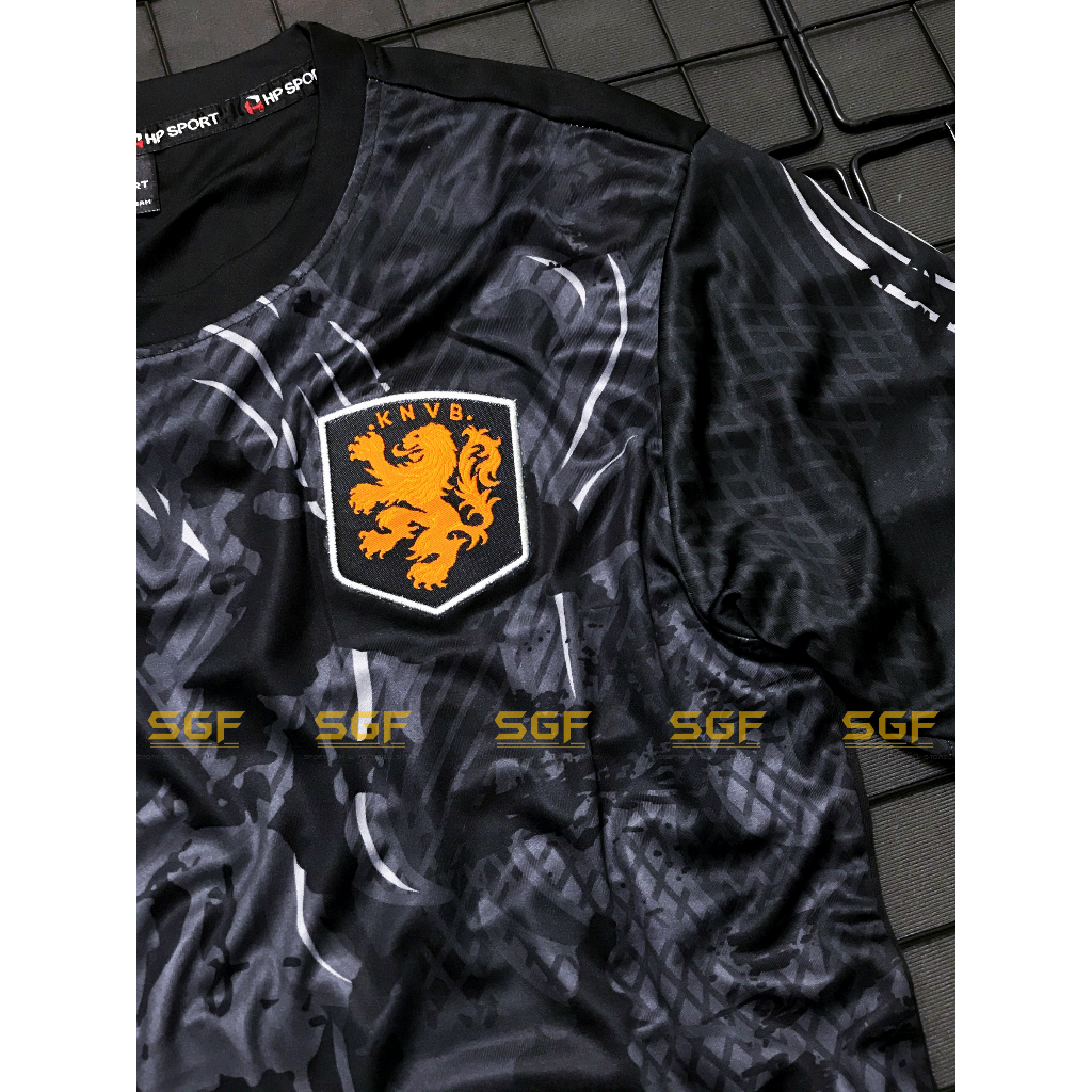 Đồ Bóng Đá HÀ LAN đen sân khách 2023