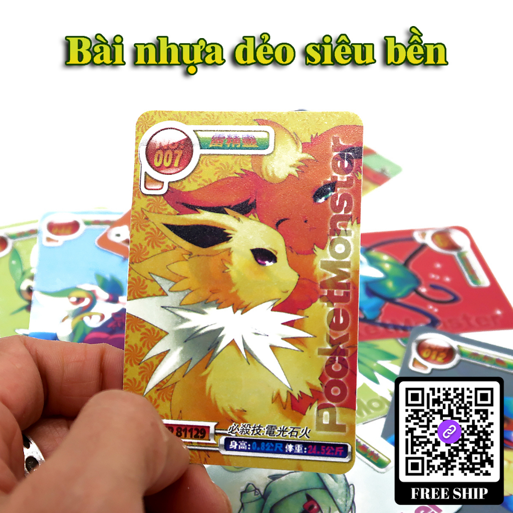 Xấp bài Pokemon nhựa dẻo phiên bản mới