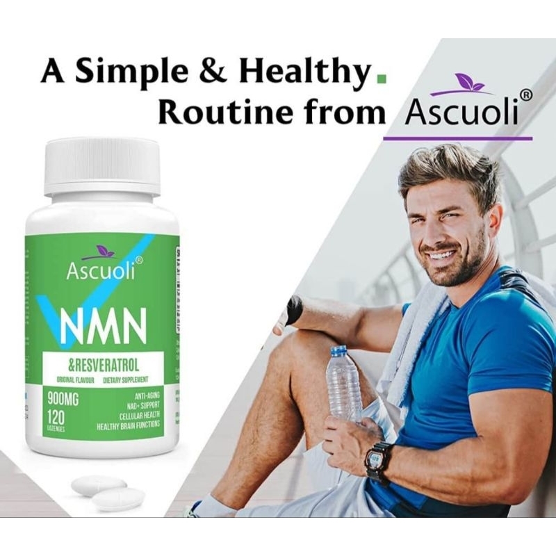 Viên Ngậm NMN 900mg 120v Chống Lão Hóa, Bảo vệ Tế Bào, Ngăn Ngừa Nếp Nhăn Ascouli