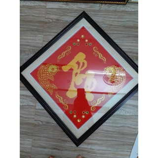 Tranh đính đá Phúc lộc thọ DF175 (chưa đính)