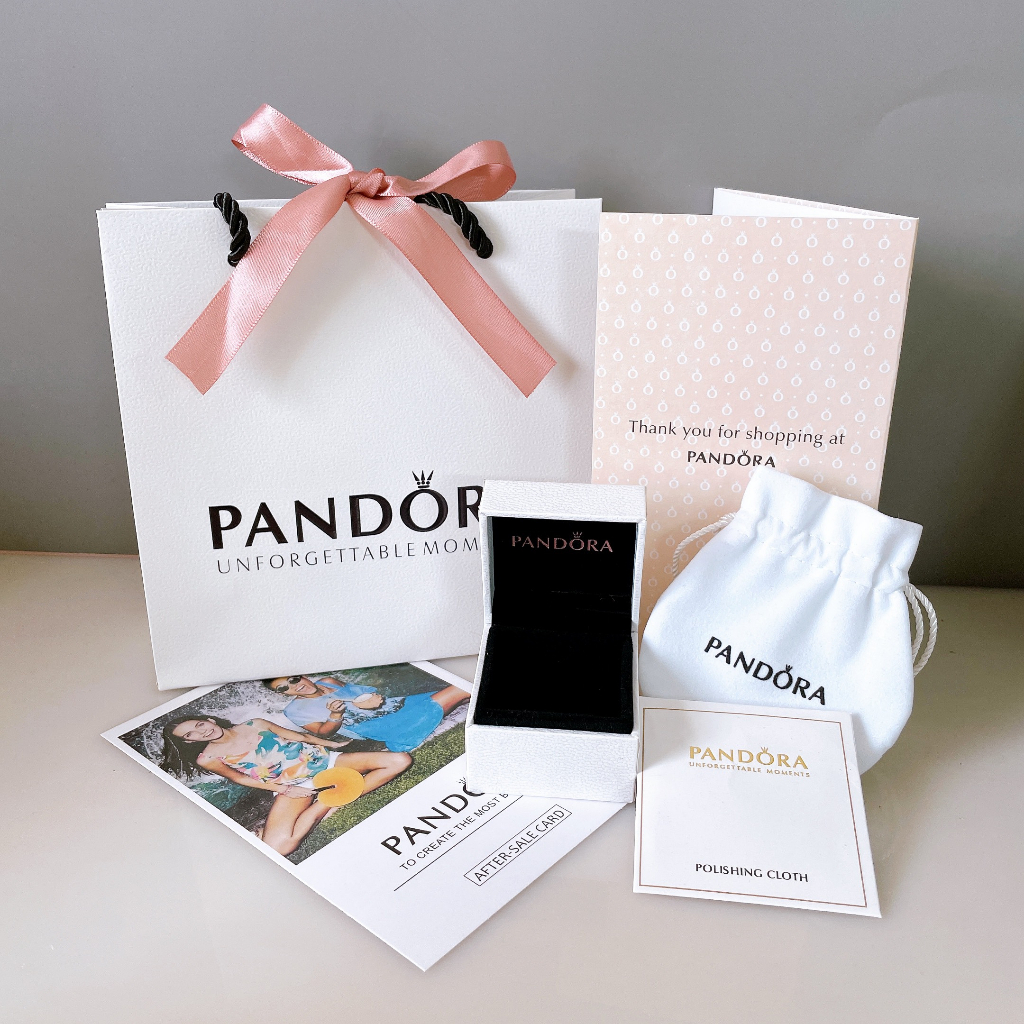 Túi Hộp Pandora Kèm Nơ - Hộp Quà Tặng - Hộp Vòng Tay ,Nhẫn Pandora Full Set