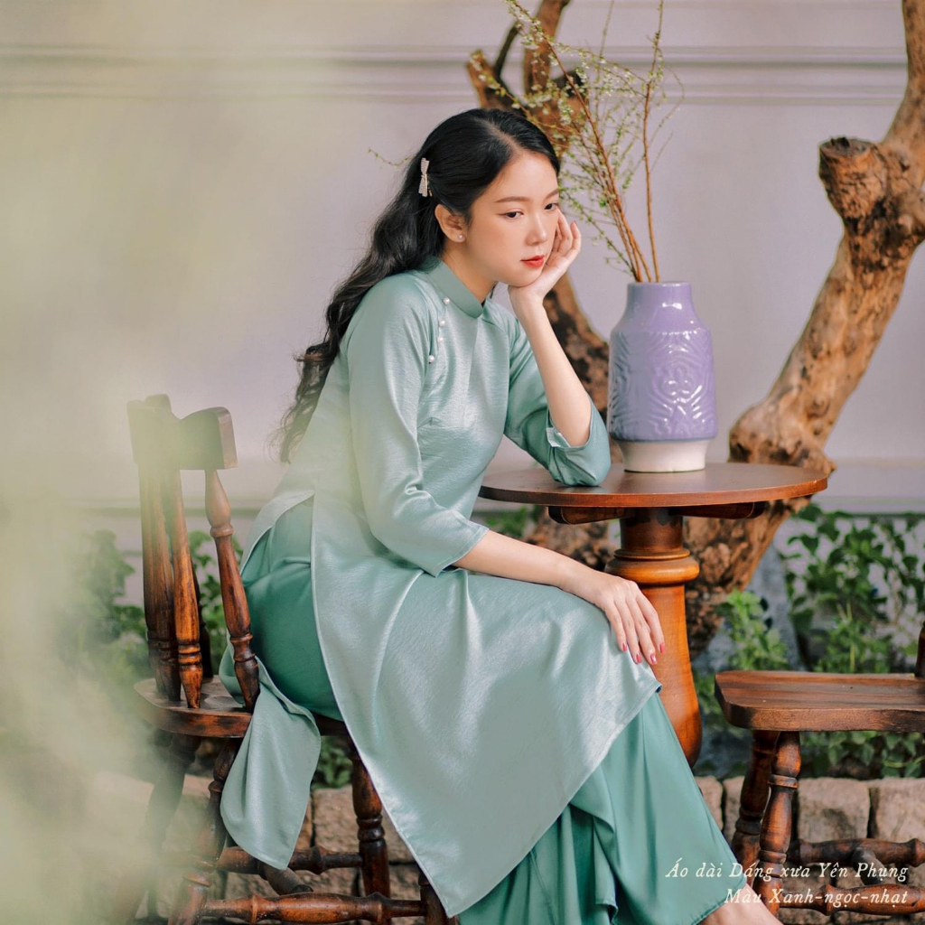 SET ÁO DÀI TRƠN LỤA NGỌC HOT TÊT 2023