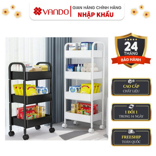 [Chính Hãng] KỆ ĐA NĂNG ĐỂ ĐỒ, VẬT DỤNG CẦN THIẾT KÈM BÁNH XE CHO CĂN HỘ VÀ MẸ BỈM SỮA