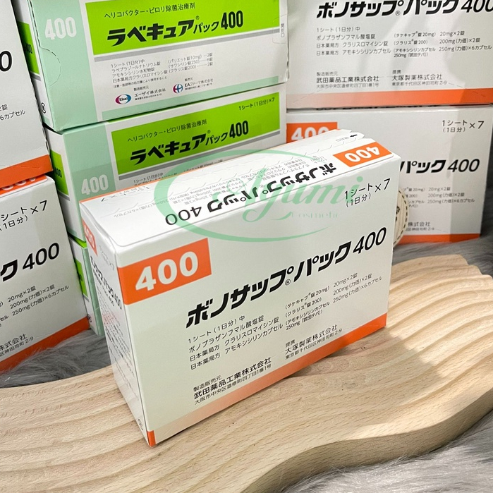 Viên Uống Giảm Vi Khuẩn HP 400  - HP 800  - HP 400 Rabecure  10 Viên x 7 Vỉ Nhật Bản